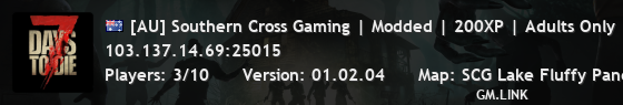 [AU] Southern Cross Gaming | Modded | 200XP | Adults Only