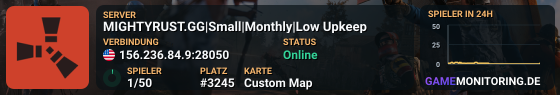 MIGHTYRUST.GG|Small|Monthly|Low Upkeep