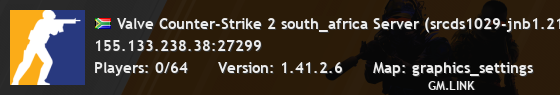 Valve Counter-Strike 2 south_africa Server (srcds1029-jnb1.213.