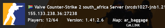 Valve Counter-Strike 2 south_africa Server (srcds1027-jnb1.213.