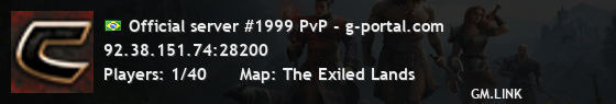 Official server #1999 PvP - g-portal.com