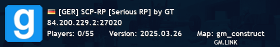 [GER] SCP-RP [Serious RP] by GT