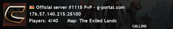 Official server #1118 PvP - g-portal.com