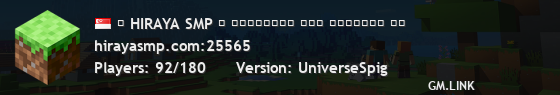 ✧ HIRAYA SMP ✧ ꜱᴜʀᴠɪᴠᴀʟ ꜱᴍᴘ ✦ꜱᴇᴀꜱᴏɴ ɪᴠ