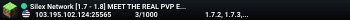 Silex Network [1.7 - 1.8] MEET THE REAL PVP EXPERIENCE