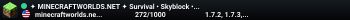 ✦ MINECRAFTWORLDS.NET ✦ Survival • Skyblock • Lifesteal • KitPvP