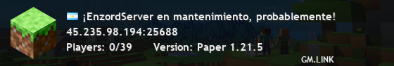 ¡EnzordServer en mantenimiento, probablemente!