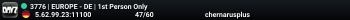 3776 | EUROPE - DE | 1st Person Only