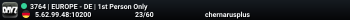 3764 | EUROPE - DE | 1st Person Only