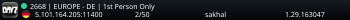 2668 | EUROPE - DE | 1st Person Only