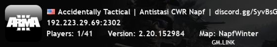 Accidentally Tactical | Antistasi CWR Napf | discord.gg/SyvBsGu