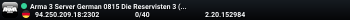 Arma 3 Server German 0815 Die Reservisten 3 (Wasteland.Tanoa)