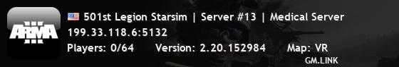 501st Legion Starsim | Server #13 | Medical Server