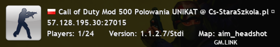 Call of Duty Mod 500 Polowania UNIKAT @ Cs-StaraSzkola.pl ★