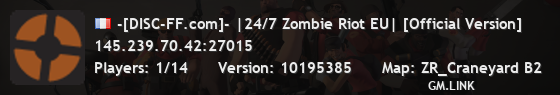 -[DISC-FF.com]- |24/7 Zombie Riot EU| [Official Version]