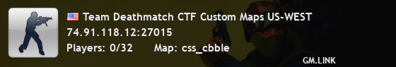 Team Deathmatch CTF Custom Maps US-WEST