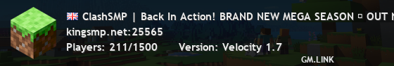 ClashSMP | Back In Action! BRAND NEW MEGA SEASON → OUT NOW!!