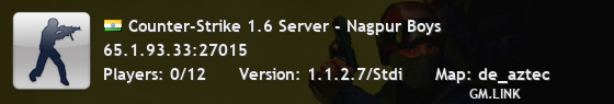 Counter-Strike 1.6 Server - Nagpur Boys