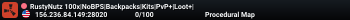 RustyNutz 100x|NoBPS|Backpacks|Kits|PvP+|Loot+|