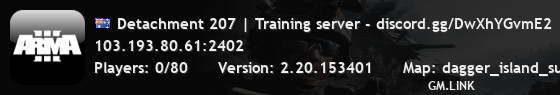 Detachment 207 | Training server - discord.gg/DwXhYGvmE2
