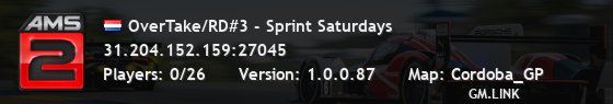 OverTake/RD#3 - Sprint Saturdays