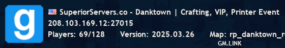 SuperiorServers.co - Danktown | Crafting, VIP, Printer Event
