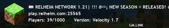 RELHEIM NETWORK 1.21| !!! 🗡 NEW SEASON ➜ RELEASED! 🏹 !!!