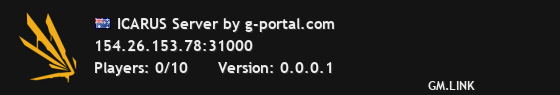 ICARUS Server by g-portal.com