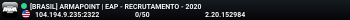 [BRASIL] ARMAPOINT | EAP - RECRUTAMENTO - 2020