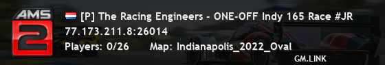 [P] The Racing Engineers - ONE-OFF Indy 165 Race #JR