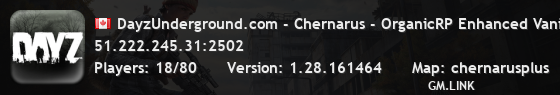 DayzUnderground.com - Chernarus - OrganicRP Enhanced Vanilla