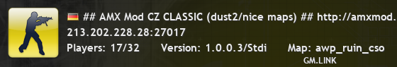 ## AMX Mod CZ CLASSIC (dust2/nice maps) ## http://amxmod.net