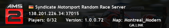 Syndicate Motorsport Random Race Server
