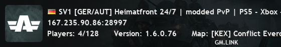 SV1 [GER/AUT] Heimatfront 24/7 | modded PvP | PS5 - Xbox - PC | discord.gg/heimatfront247