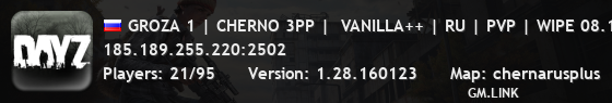GROZA 1 | CHERNO 3PP |  VANILLA++ | RU | PVP | WIPE 08.11