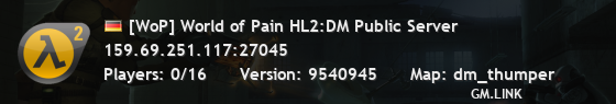 [WoP] World of Pain HL2:DM Public Server