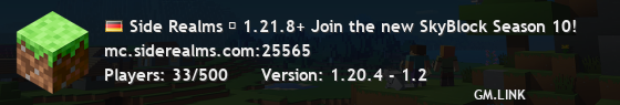 Side Realms ・ 1.21.8+ Join the new SkyBlock Season 10!