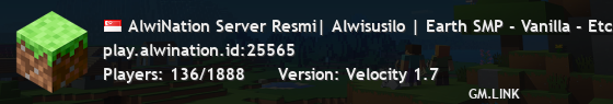 AlwiNation Server Resmi| Alwisusilo | Earth SMP - Vanilla - Etc!
