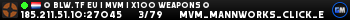 █ BLW.TF EU | MVM | X100 WEAPONS █