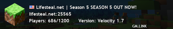 Lifesteal.net | Season 5 SEASON 5 OUT NOW!