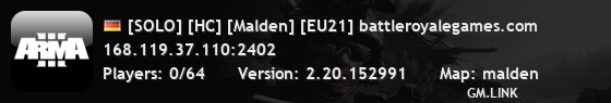[SOLO] [HC] [Malden] [EU21] battleroyalegames.com