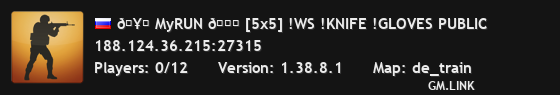 🥇 MyRUN 🏃 [5x5] !WS !KNIFE !GLOVES PUBLIC