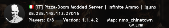 [IT] Pizza-Doom Modded Server | Infinite Ammo | !guns