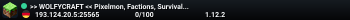 >> WOLFYCRAFT << Pixelmon, Factions, Survival, Towny and more! Come and join us! <3