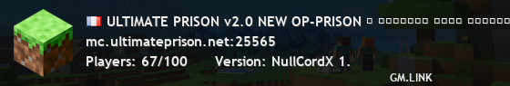 ULTIMATE PRISON v2.0 NEW OP-PRISON │ ᴄᴏᴏᴍɪɴɢ ꜱᴏᴏɴ ᴅɪꜱᴄᴏʀᴅ.ᴜʟᴛɪᴍᴀᴛᴇᴘʀɪꜱᴏɴ.ɴᴇᴛ