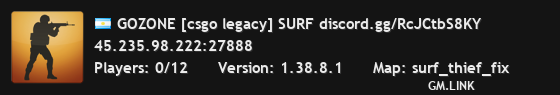 GOZONE [csgo legacy] SURF discord.gg/RcJCtbS8KY