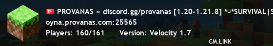 PROVANAS » discord.gg/provanas [1.20-1.21.8] Survival Vadi Sıfırlandı!