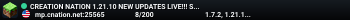 CREATION NATION 1.21.10 NEW UPDATES LIVE!!! SEE /DISCORD