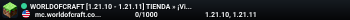 WORLDOFCRAFT [1.21.10 - 1.21.11] TIENDA » ¡Visitala en tienda.worldofcraft.co!