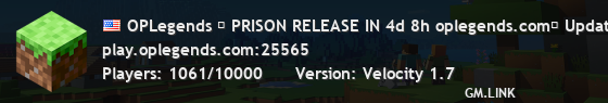 OPLegends │ PRISON RELEASE IN 4d 16h oplegends.com│ Updates at discord.gg/oplegends!